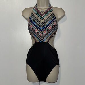 Beach Betty by Miracle Brands One Piece Monokini Swimsuit Women’s Small S